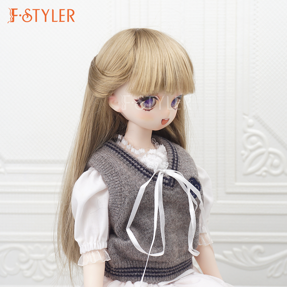 Long Straight Princess Wig for Ball Jointed Doll Hairstyles