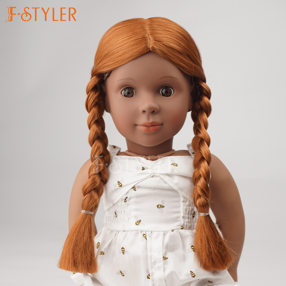 Twin Braids Synthetic Mohair 18 Inch AG Doll with Hair