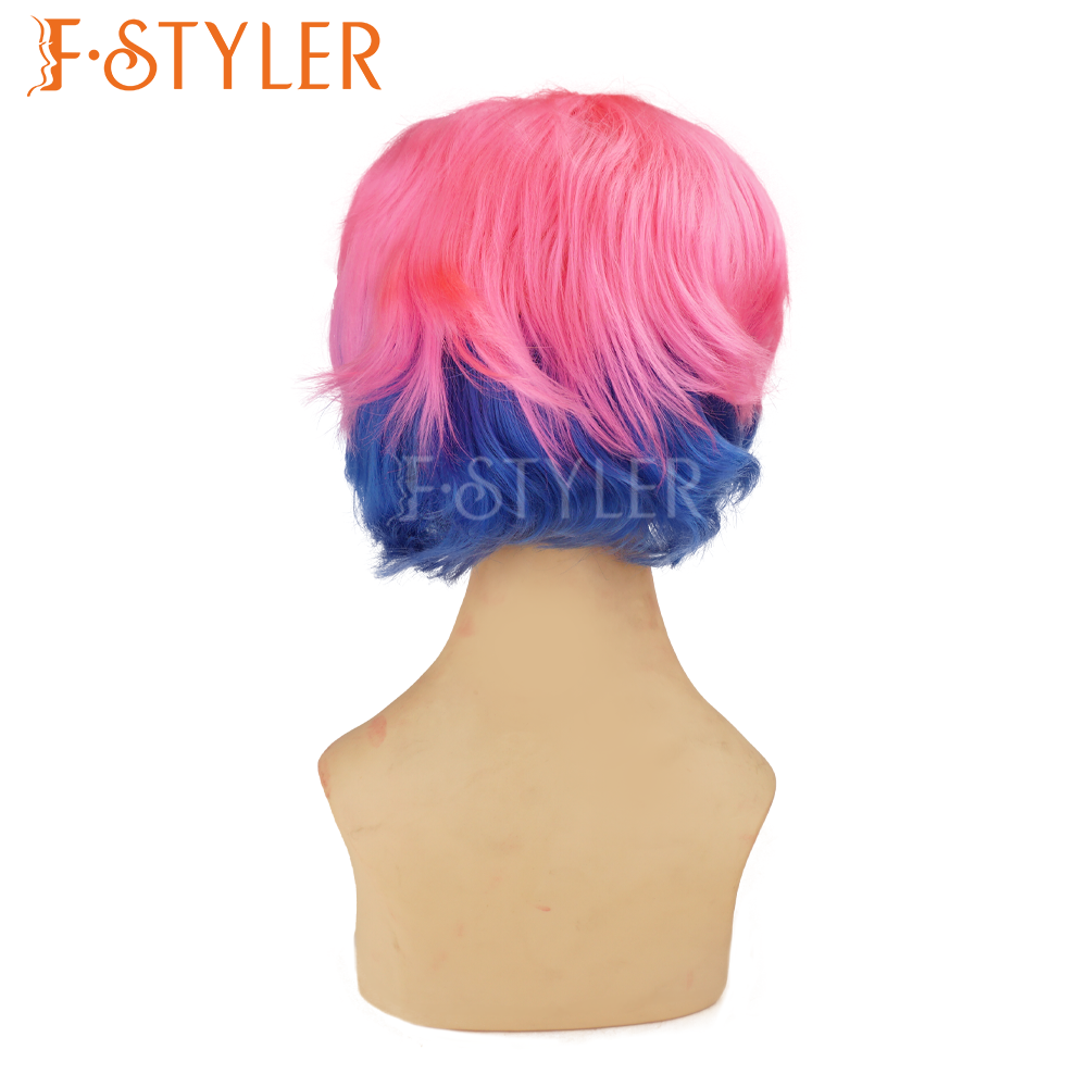 Two-tone Glueless Synthetic Costume Wig Party Accessories