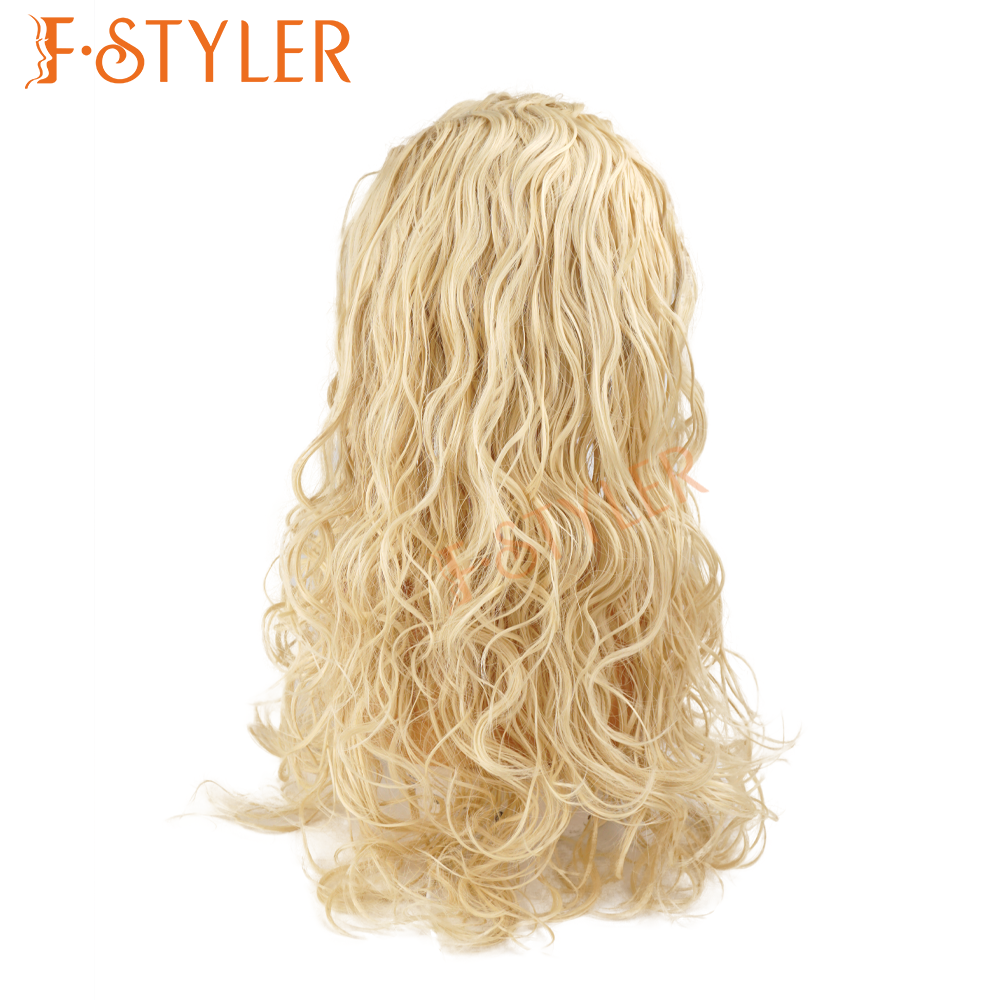 Vintage Curly Glueless Fashion Natural Costume Cosplay Wig