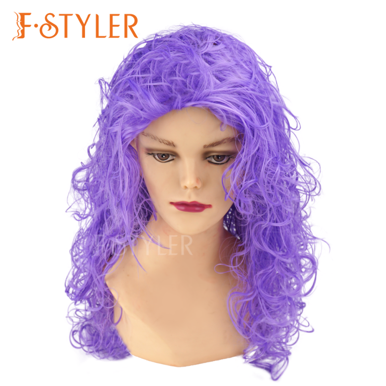 80s Loose Curly Mermaid Synthetic Costume Wig Fake Hair