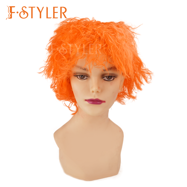 80s Messy Afro Mad Hatter Synthetic Costume Wig Fake Hair