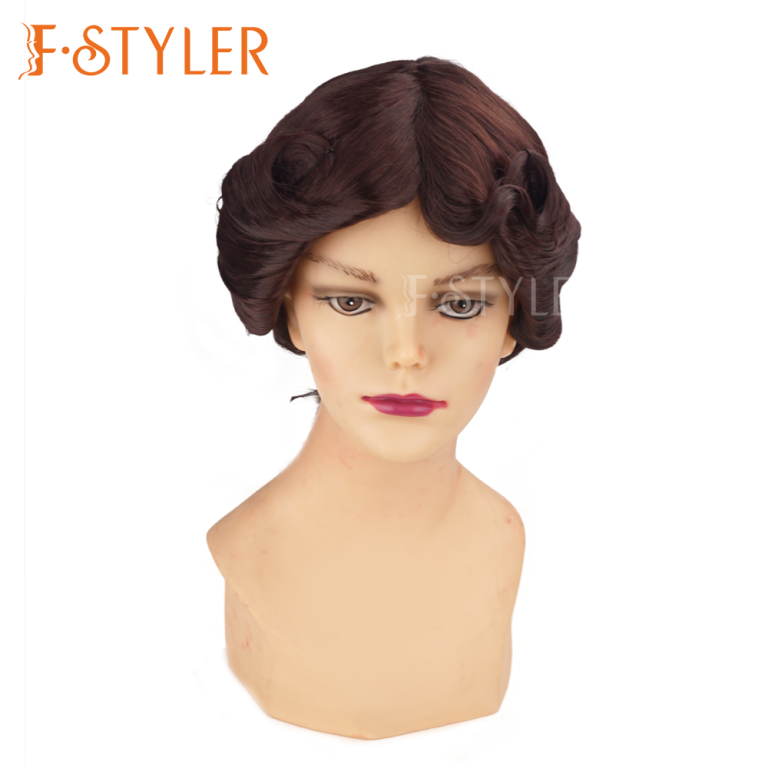 Finger Wave Colonial Vintage Style Synthetic Fake Hair