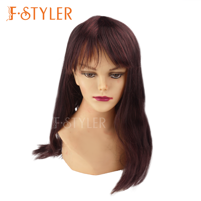 Natural Straight Silky Synthetic Costume Wig Fake Hair