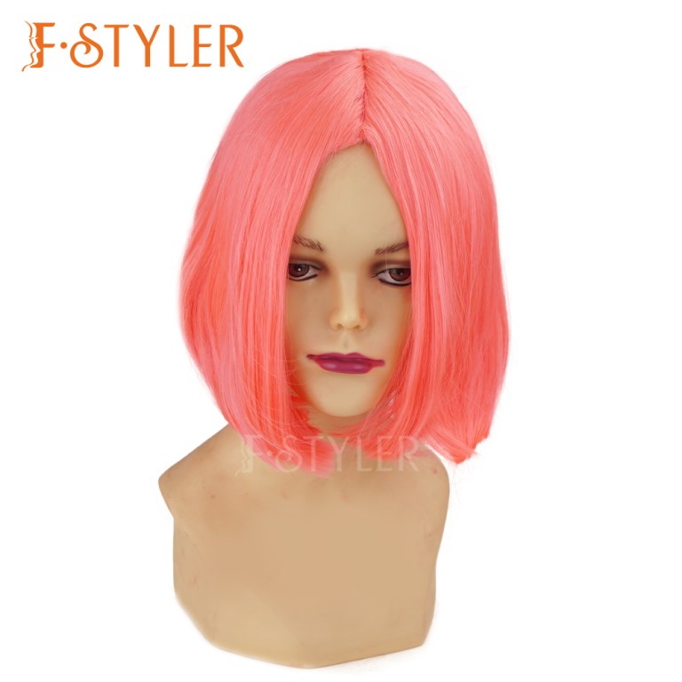 Short Bob Haruno Sakura Anime Synthetic Costume Cosplay Wig