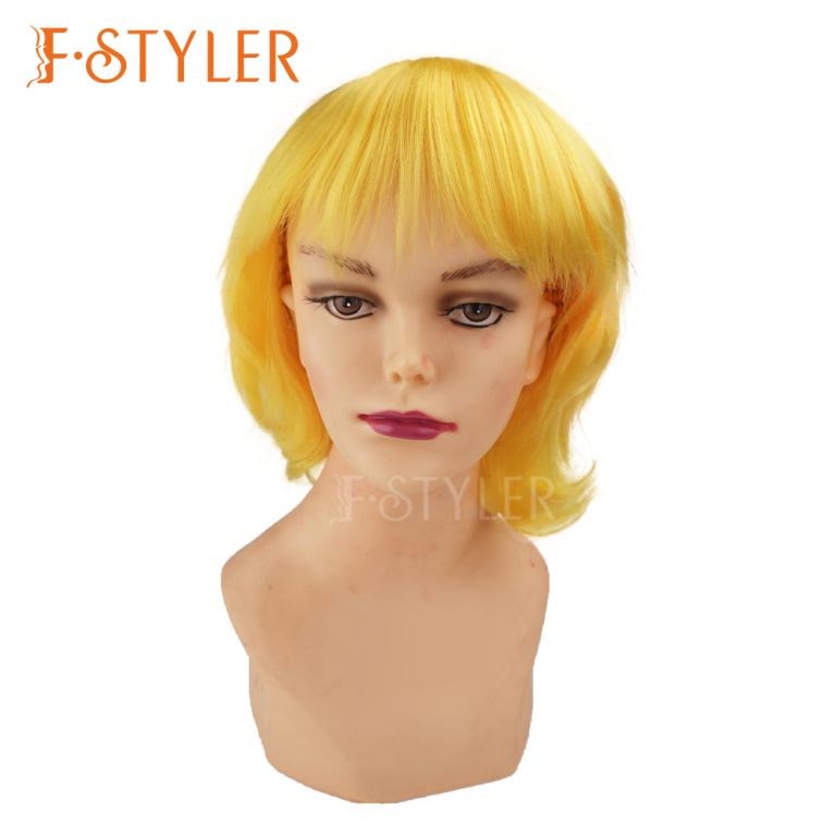 Short Hair with Cute Bangs Synthetic Costume Wig Fake Hair