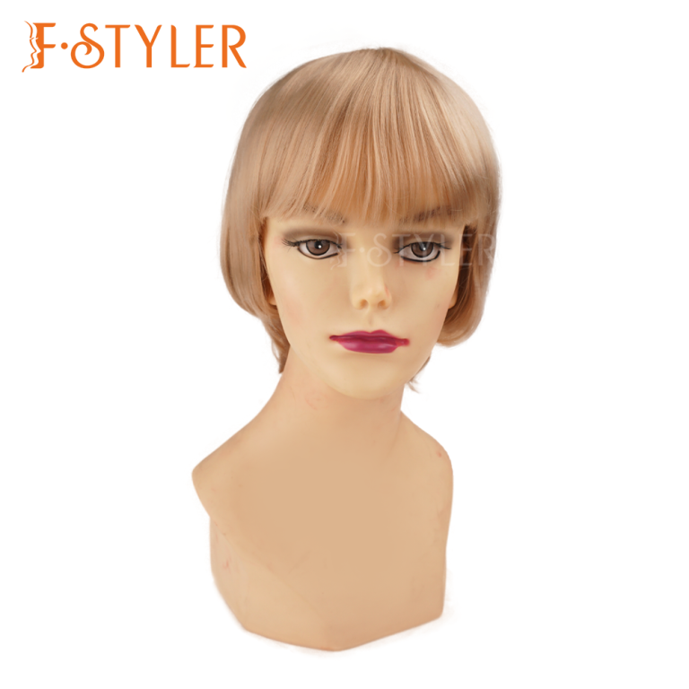 Short Hair with Cute Bangs Synthetic Costume Wig Fake Hair