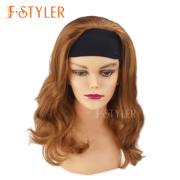 Black Headband Wig Body Wave Adult Synthetic Fake Hair