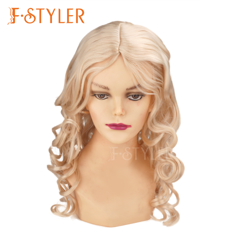 Curly Loose Wave Silky Synthetic Fake Hair Costume Wig