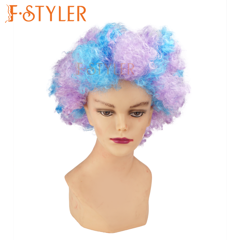 Halloween Afro Fun 70s 80s Glueless Synthetic Fake Hair