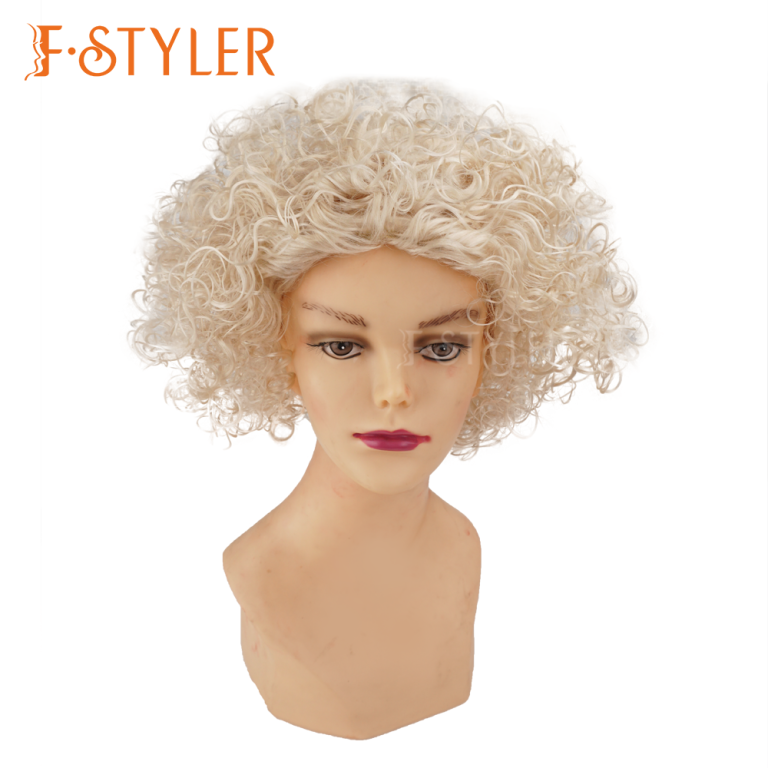 Natural Fluffy Curly Afro Synthetic Costume Wig Fake Hair