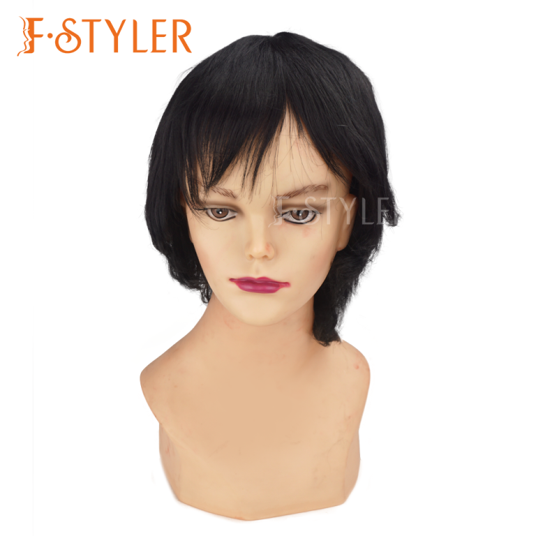 Short Straight with Bangs Synthetic Fake Hair Costume Wig