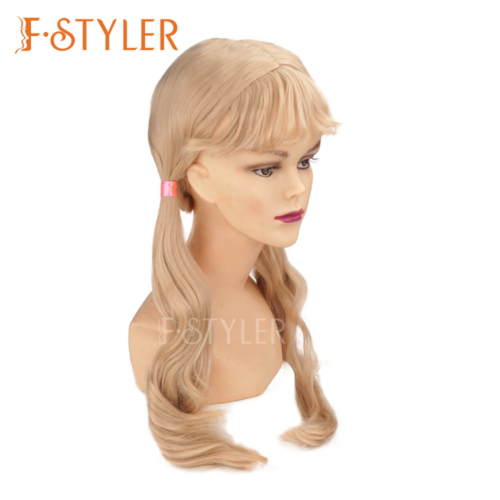 Adult Blonde Pigtails Synthetic Hair Costume Accessories