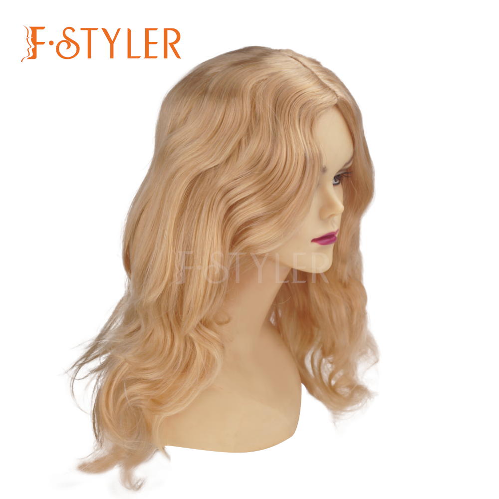 Honey Blonde Long Wavy Hairstyle Synthetic Costume Wig