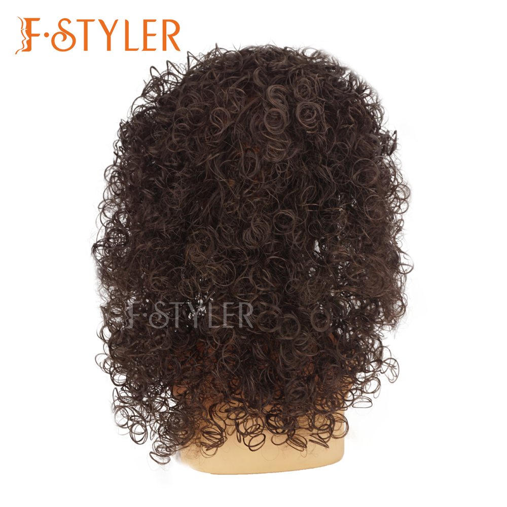 Afro Curly Vintage Style Synthetic Costume Party Wig