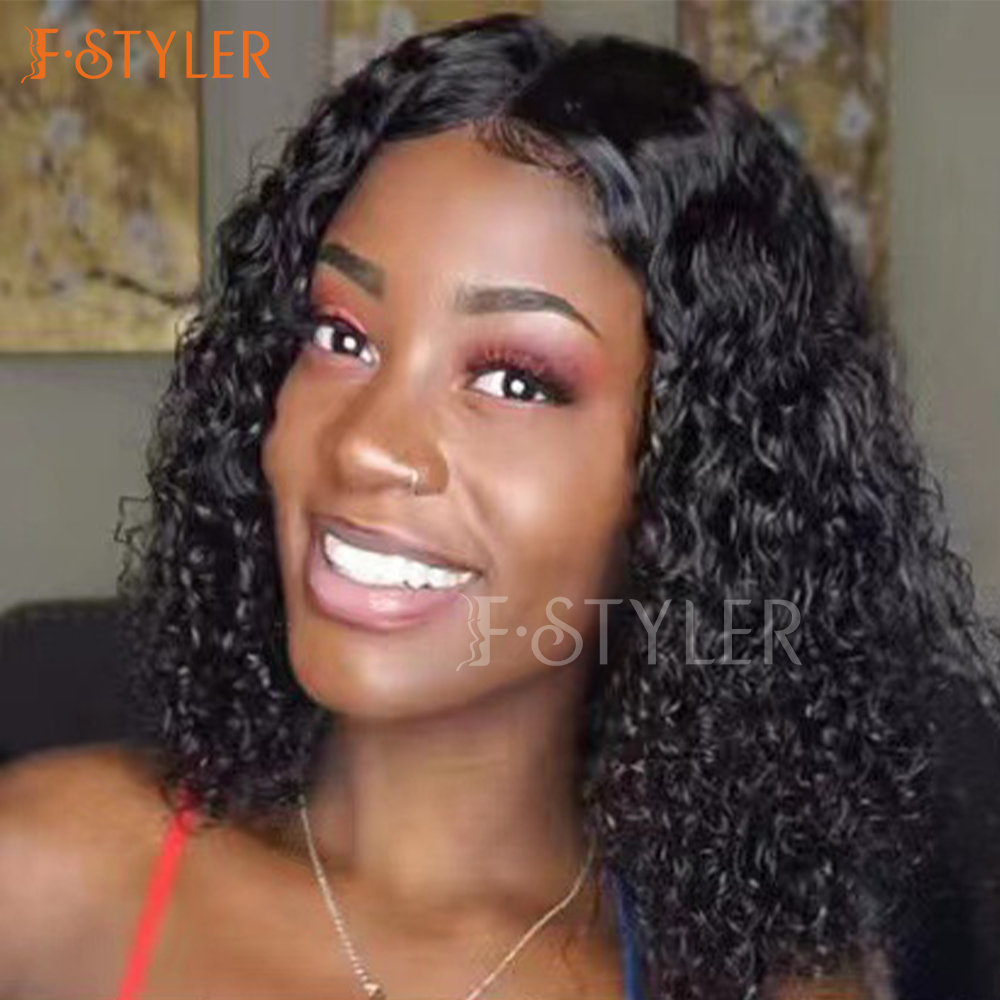 Classic Curly Fluffy Disco Lace Front Synthetic Daily Wig