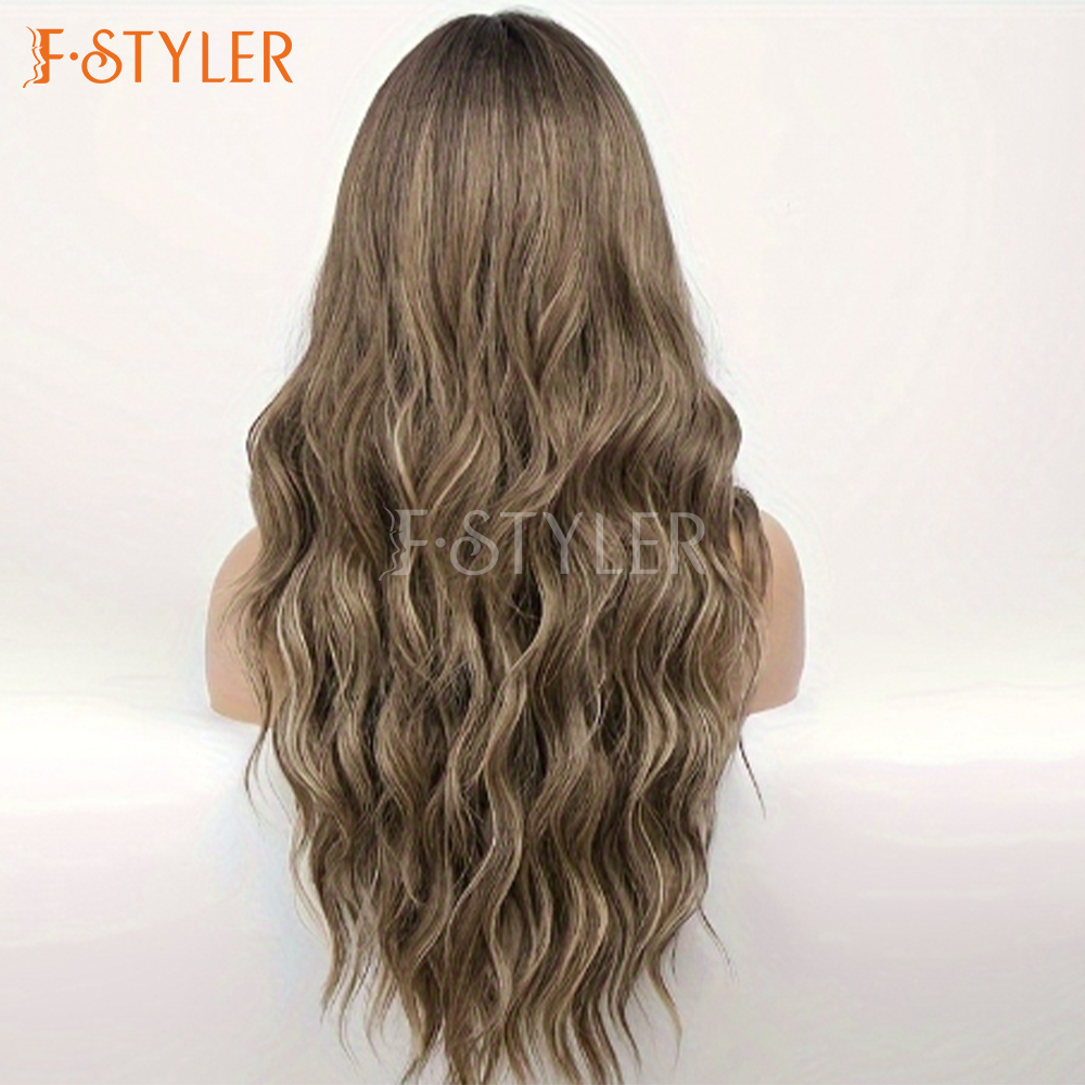 Stylish Wavy Brown Premium Synthetic Daily Wig for Women