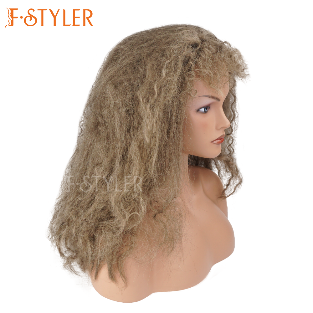 Afro Blonde Voluminous Hair Synthetic Costume Party Wig